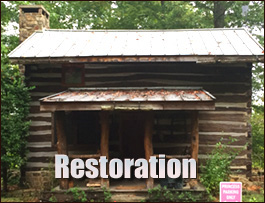 Historic Log Cabin Restoration  Ennice, North Carolina